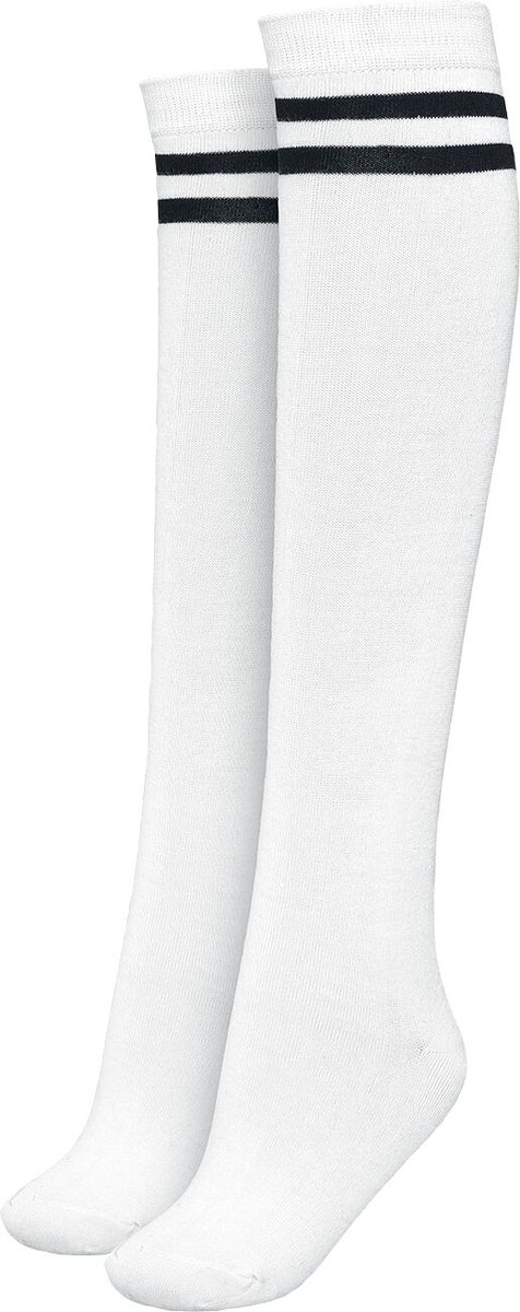 Urban Classics College Socks Dames Kniekousen Wit