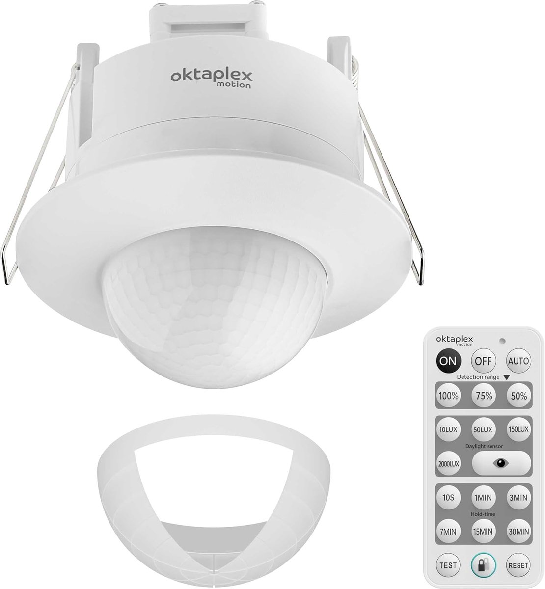 Inbouw Bewegingsmelder 360° Met Afstandsbediening - Infrarood Aanwezigheidssensor