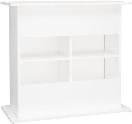 The Living Store Support pour Aquarium Bois Wit - 81 x 36 x 73 cm Support Stable et Trendy