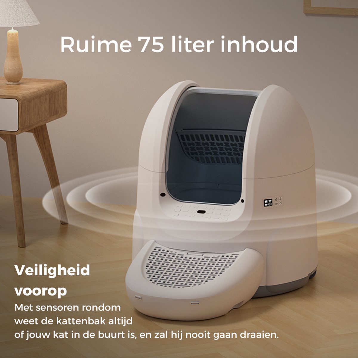 Magnetische Kattenbak Deurflap voor Automatische Kattenbak