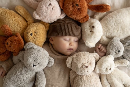 Moonie Slaapknuffel Konijn Humming Bunny Sand Natur 2.0 van Moonie — afbeelding 2