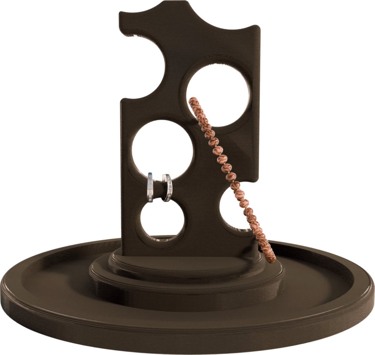 Fiastra Sieradenhouder - Sieradenrekje - Organizer voor Oorbellen - Kettingen - Armbanden - Opbergen - Houder - Zwart