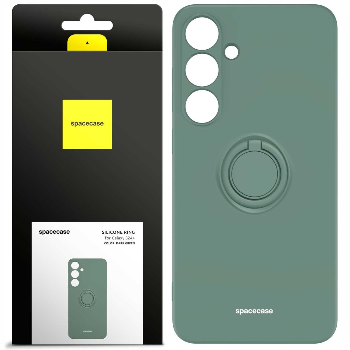 Spacecase Case Siliconen Hoes Voor Samsung Galaxy S24+ Groen