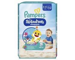 Pampers Splashers - Maat 3-4 (6 tot 11 kg) - Voordeelverpakking 12 Wegwerpbare Zwemluiers