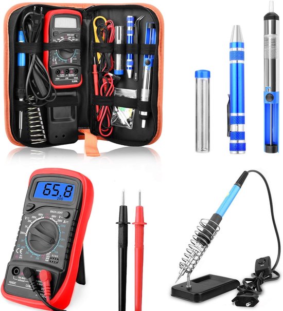 Etepon ET007 Soldeerbout in 24-delige set, 60W, met regelbare