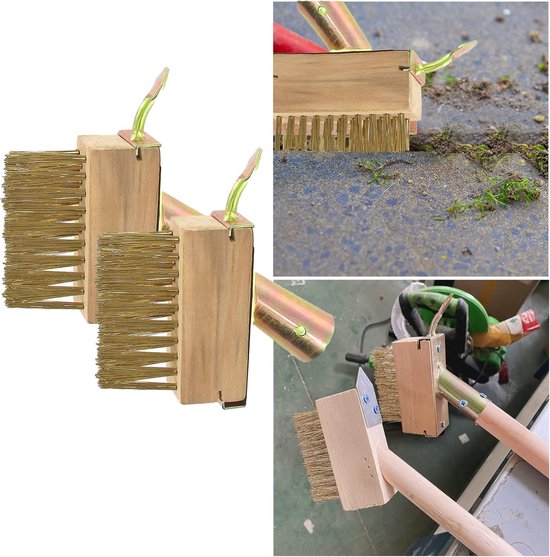 Onkruidborstel - Voor voegenreiniging - 2 stuks - Stalen borstel van Kinzo Garden — afbeelding 5