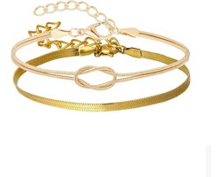 Love Knot Infinity Chain Link Armband - Relatie geschenken voor vrouwen en mannen