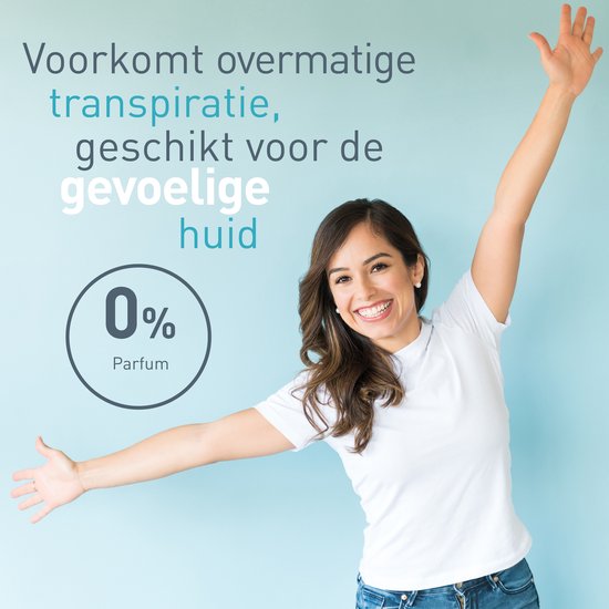 Deoleen Anti-transpirant - Roller Regular - Voorkomt overmatige transpiratie en transpiratiegeur - 48 uur effectief - 0% parfum - Dermatologisch getest - Deodorant - 50 ml
