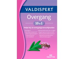 Valdispert Overgang 10 in 1 - Salie helpt bij opvliegers*, nachtelijk transpireren* en stemmingswisselingen* - Maca draagt bij aan gewichtsverlies* - 60 tabletten