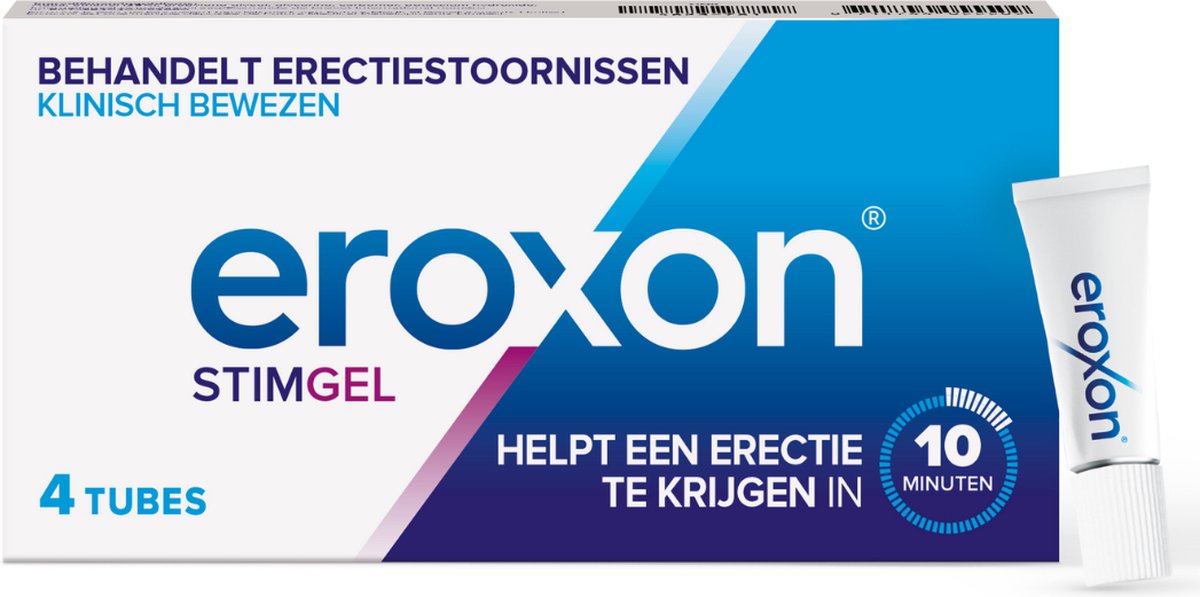 Goedkoopste Eroxon Stimgel - Helpt een erectie te krijgen in 10 minuten - Behandeling van impotentie - Stimuleert doorbloeding penis - Makkelijk en veilig in gebruik - Klinisch bewezen - Compatibel met latex condooms - 4 tubes