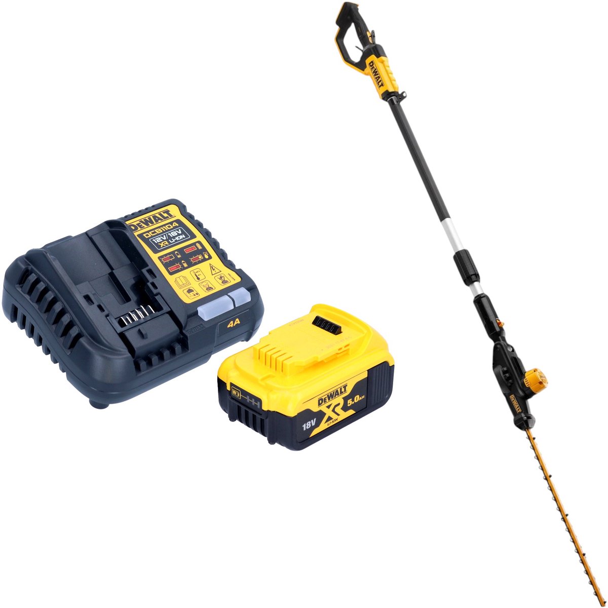 DeWalt DCMPH 566 P1 accu heggenschaar 18 V 55 cm + 1x accu 5.0 Ah + lader