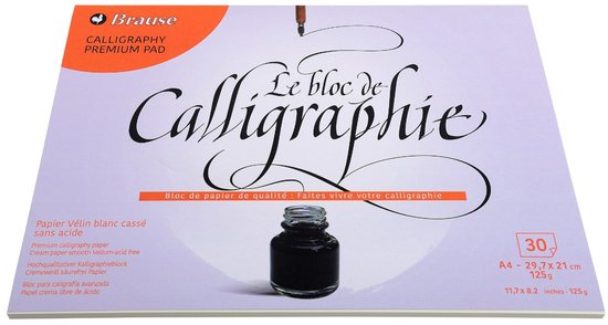 Blok voor kalligrafie A4 30 vel