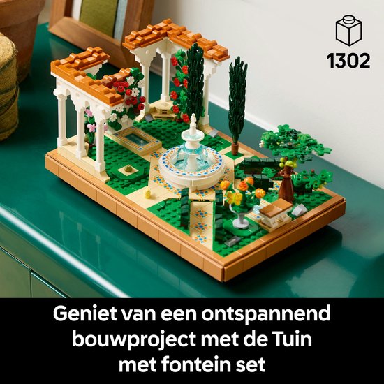 Jardin d'icônes LEGO avec fontaine - 10359