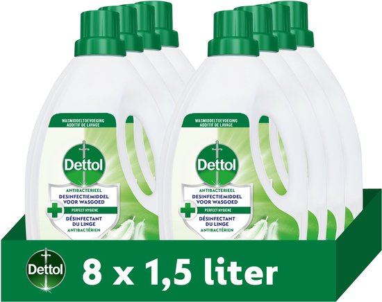 Dettol Additif de lavage "Sensitive" 1,5 L - 8 pièces - Pack économique