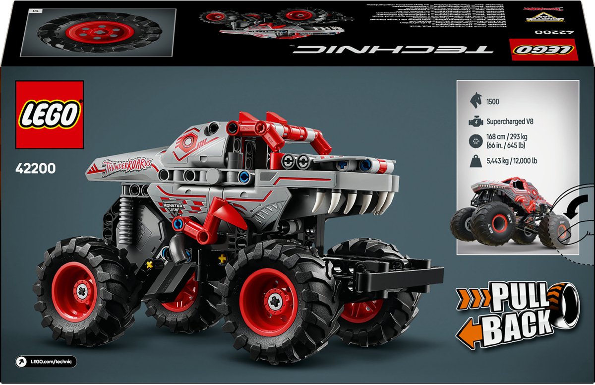 LEGO Technic Monster Jam™ ThunderROARus™ pull-back truck - 42200 — afbeelding 10