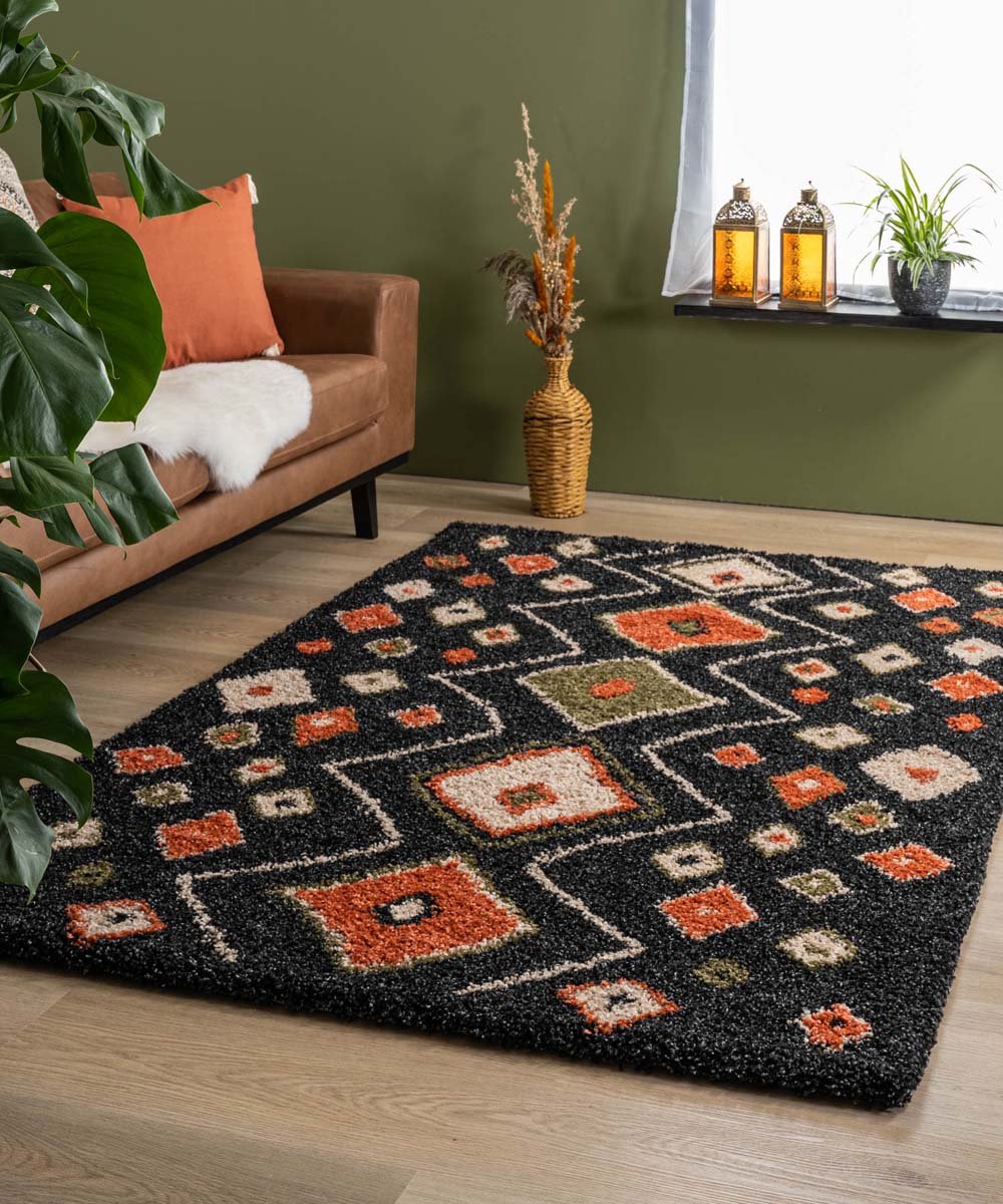 Bohemian vloerkleed - Artisan antraciet/multi 60x110
