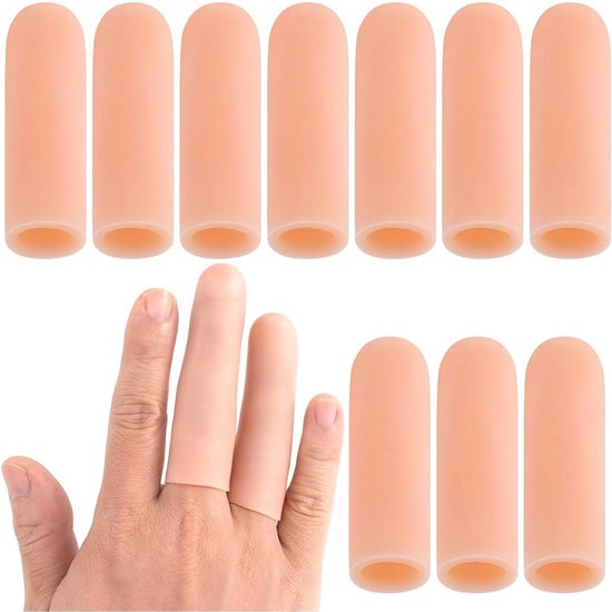 10 Stuks Rubberen Vingerbeschermers – Siliconen, Antislip, Hittebestendig, In 5 Maten En Kleuren