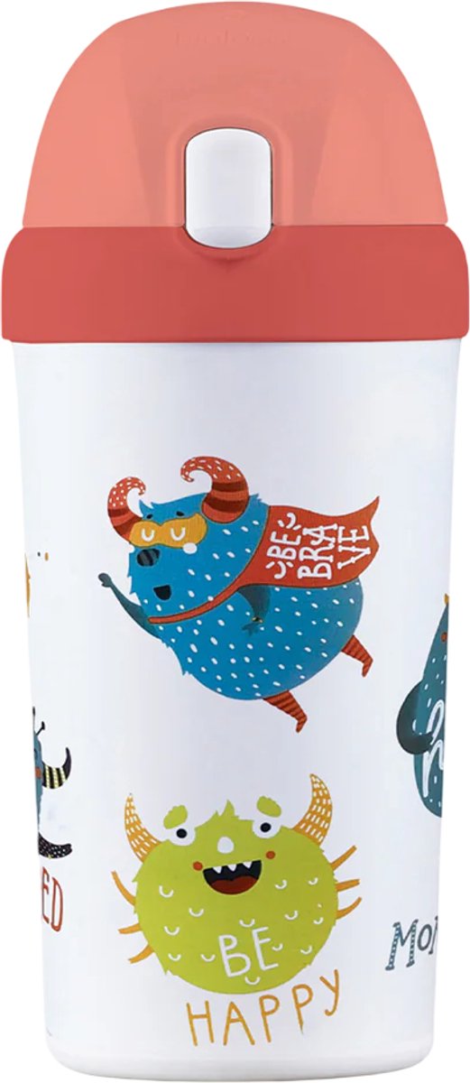 Goedkoopste Chic.Mic Happy Monsters - Plant Drinkbeker - 400 ML - Monster Thema - Herbruikbare Drinkbeker - Klimaatneutraal