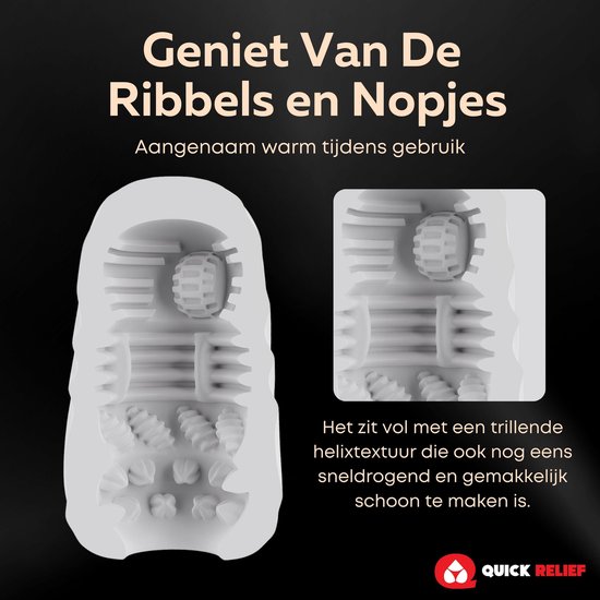 Close-up van een wit product met uitgesproken ribbels en knoppen.