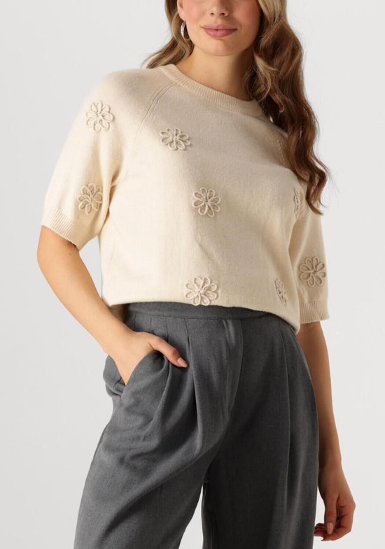 Object Objlaney Rubin Ss Pullover E Div Pulls et Gilets Femme - Pull - Sweat à capuche - Cardigan - Beige - Taille XL