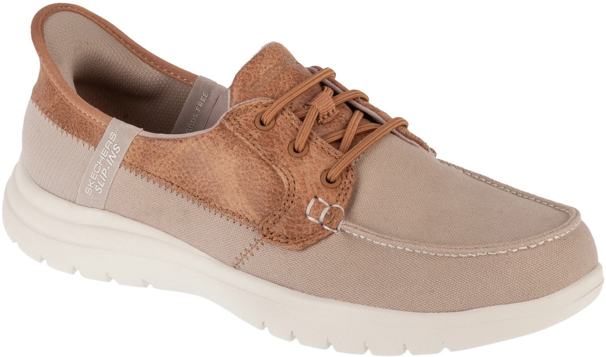 Skechers Slip-Ins: On-The-Go Flex - Palmilla, Vrouwen, Beige, Schoenen, maat: 37,5