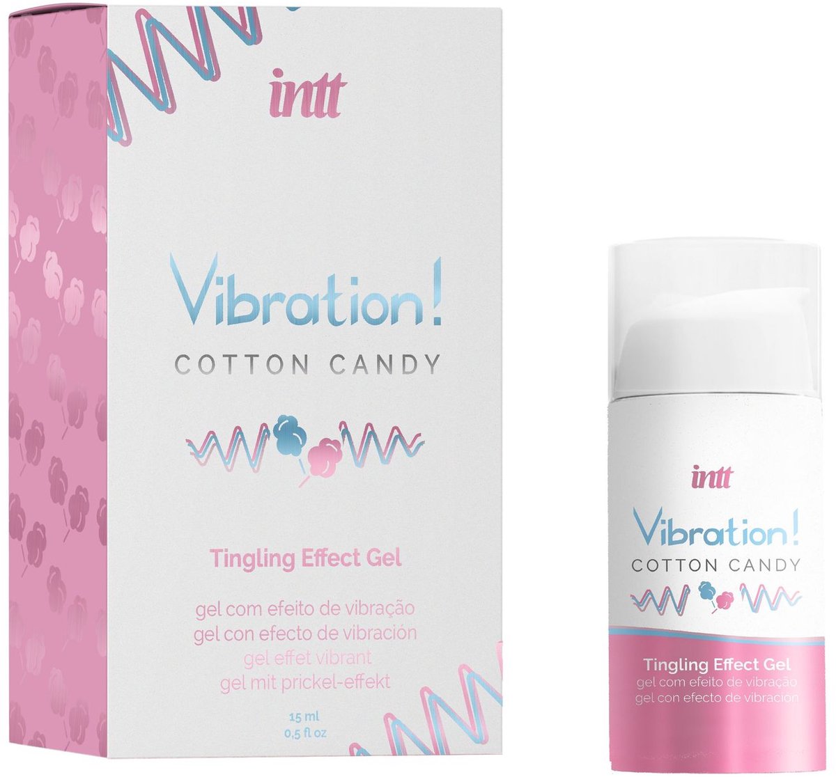 Goedkoopste INTT - Vibration Cotton Candy - 15 ml