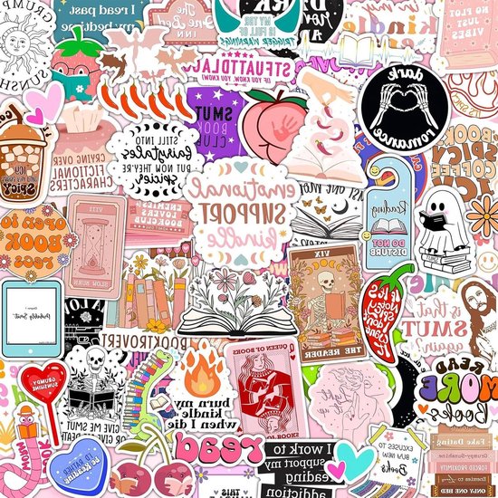 JOOTUEPO Hartvormige liefdesstickers, 58 stuks, waterdichte