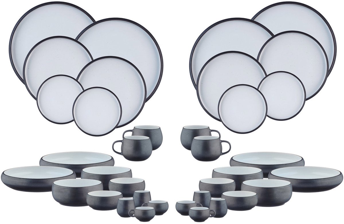 GOURMET Compleet Servies - 36 stuks - Onyx