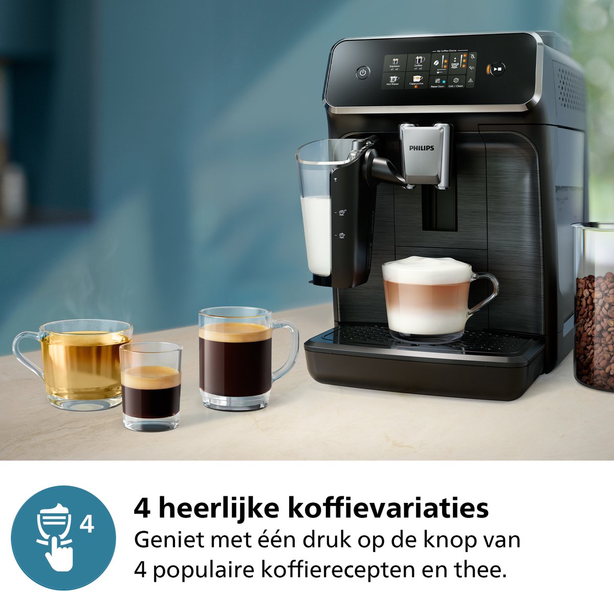 DAP EP2334/10 Bonen Koffiemachine met LatteGo Melksysteem - afbeelding 3