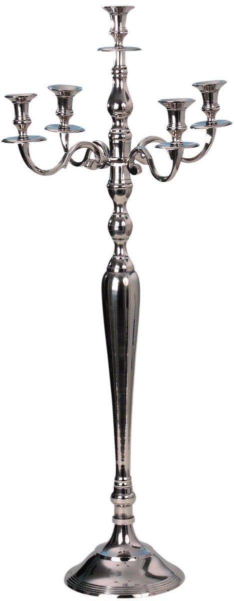 My Ninki ® Klassieke Elegantie Zilveren Kandelaar met Verstelbare Armen voor Luxe Interieurdecoratie