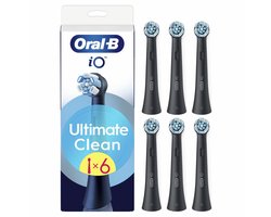 Product afbeelding van Oral-B Opzetborstels iO Ultimate Clean Zwart - 6 stuks