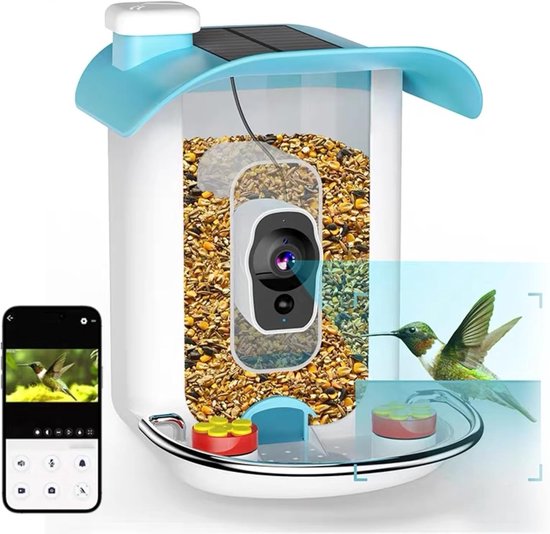 OEM/ODM intelligenter Vogelfütterer mit Kamera 1080 HD Tuya App-Steuerung KI int OEM/ODM intelligenter Vogelfütterer mit Kamera 1080 HD Tuya App-Steuerung KI int