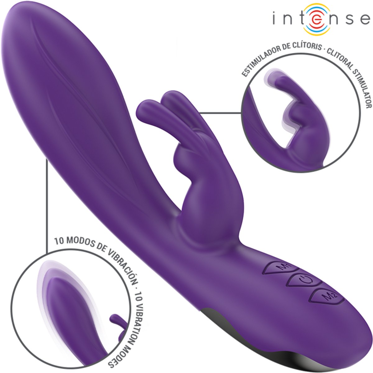 INTENS - RANDALL RABBIT VIBRATOR 10 TRILLINGEN PAARS | VIBRATOR | SEKSSPEELTJES VOOR VROUWEN | SEX TOYS VOOR VROUWEN | BUNNY VIBRATOR