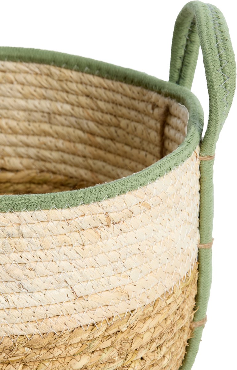 Mand KINSALE - Ø33x23cm - Bruin - Set van 3