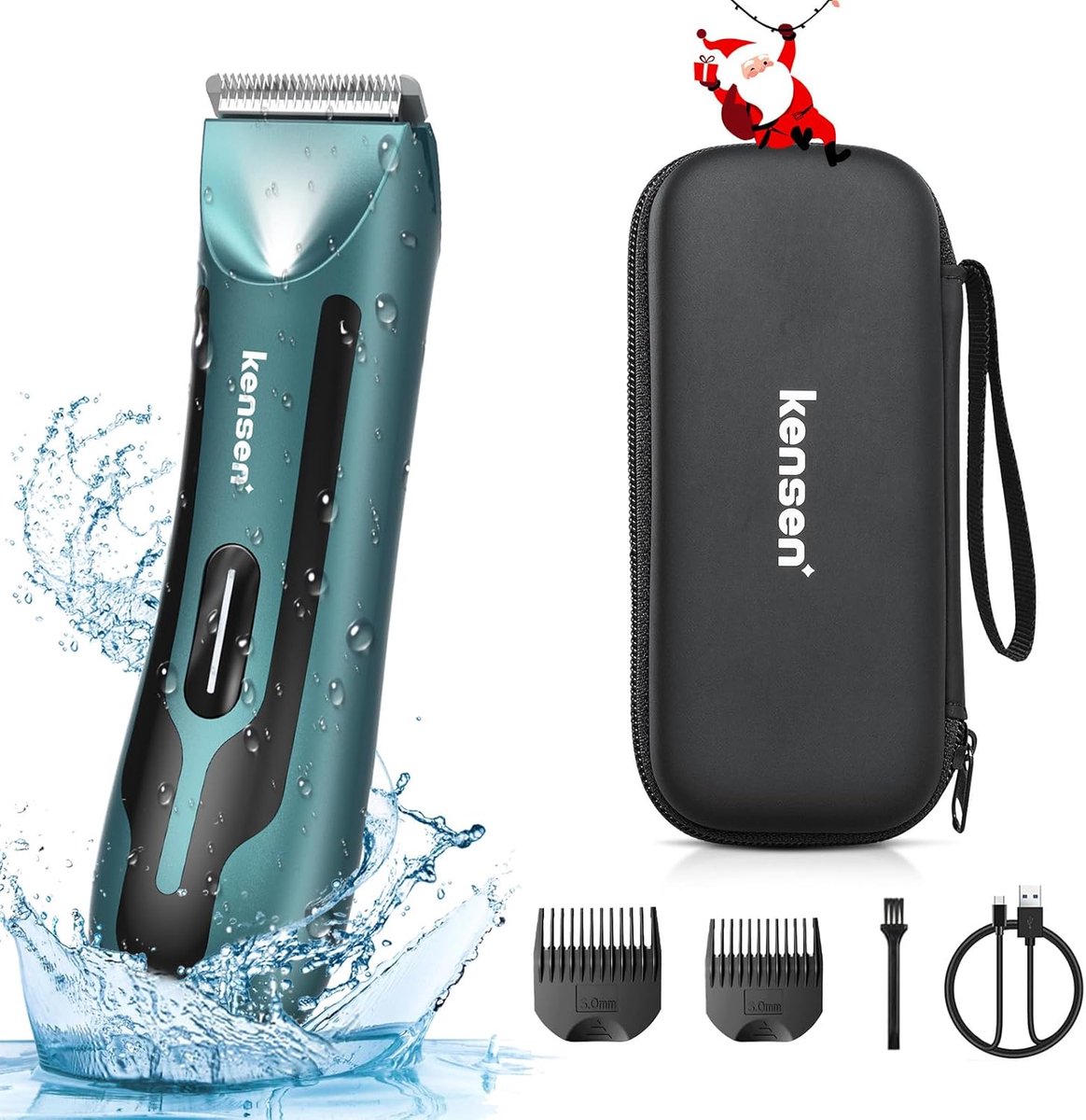 Oplaadbare Body Hair Trimmer voor Mannen - Waterdichte en Ergonomische Scheerapparaat voor Privéonderdelen