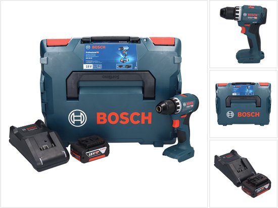 Bosch GSR 18V-45 accuboormachine 18 V 45 Nm borstelloos + 1x oplaadbare accu 5.0 Ah + lader + L-Boxx