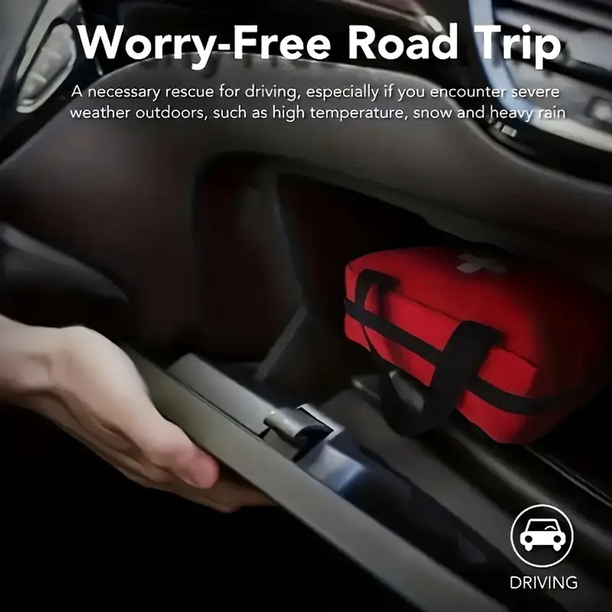 SMH LINE® 186-delig EHBO Kit - Verbanddoos voor thuis, kantoor en in de auto - Verbandtas set - Verbandtas - Verbandtas - Compleet noodpakket - EHBO tas - Verband opbergtas - Care tas - Travel first aid kit - rood – foto 5