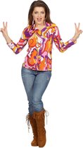 Blouse 70's Bonnie voor volwassenen - Multicolor