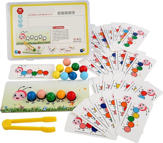 Jojoy - Kleurenspel - Rups spel - Motoriek Speelgoed - Educatief Speelgoed - Montessori Speelgoed - Leerzaam Speelgoed - CATERPILLARI
