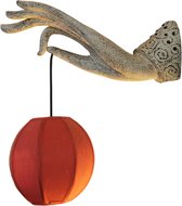Applique murale chinoise Fine Asianliving, motif main de Bouddha (l 37 x P 20 x H 19 cm)