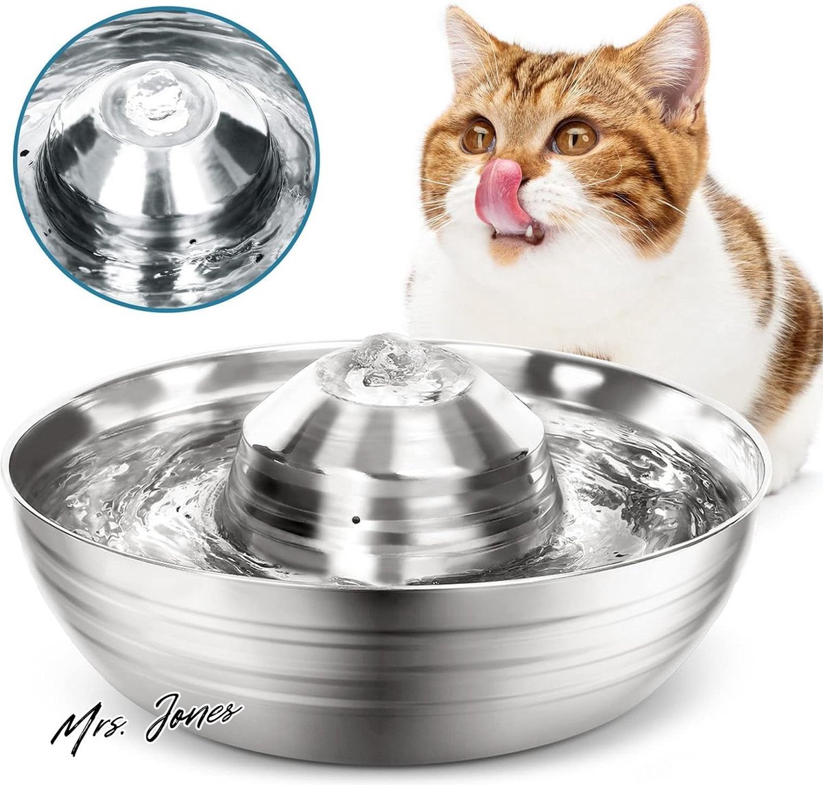 Mrs. Jones Shine Kattenfontein roestvrij staal 2 liter ultra stil vaatwasmachinebestendig waterdispenser katten elektrisch met pompfilter voor katten en honden – 2022 Nieuwe Collectie . Mrs. Jones Shine Kattenfontein roestvrij staal 2 liter ultra stil vaatwasmachinebestendig waterdispenser katten elektrisch met pompfilter voor katten en honden – 2022 Nieuwe Collectie .