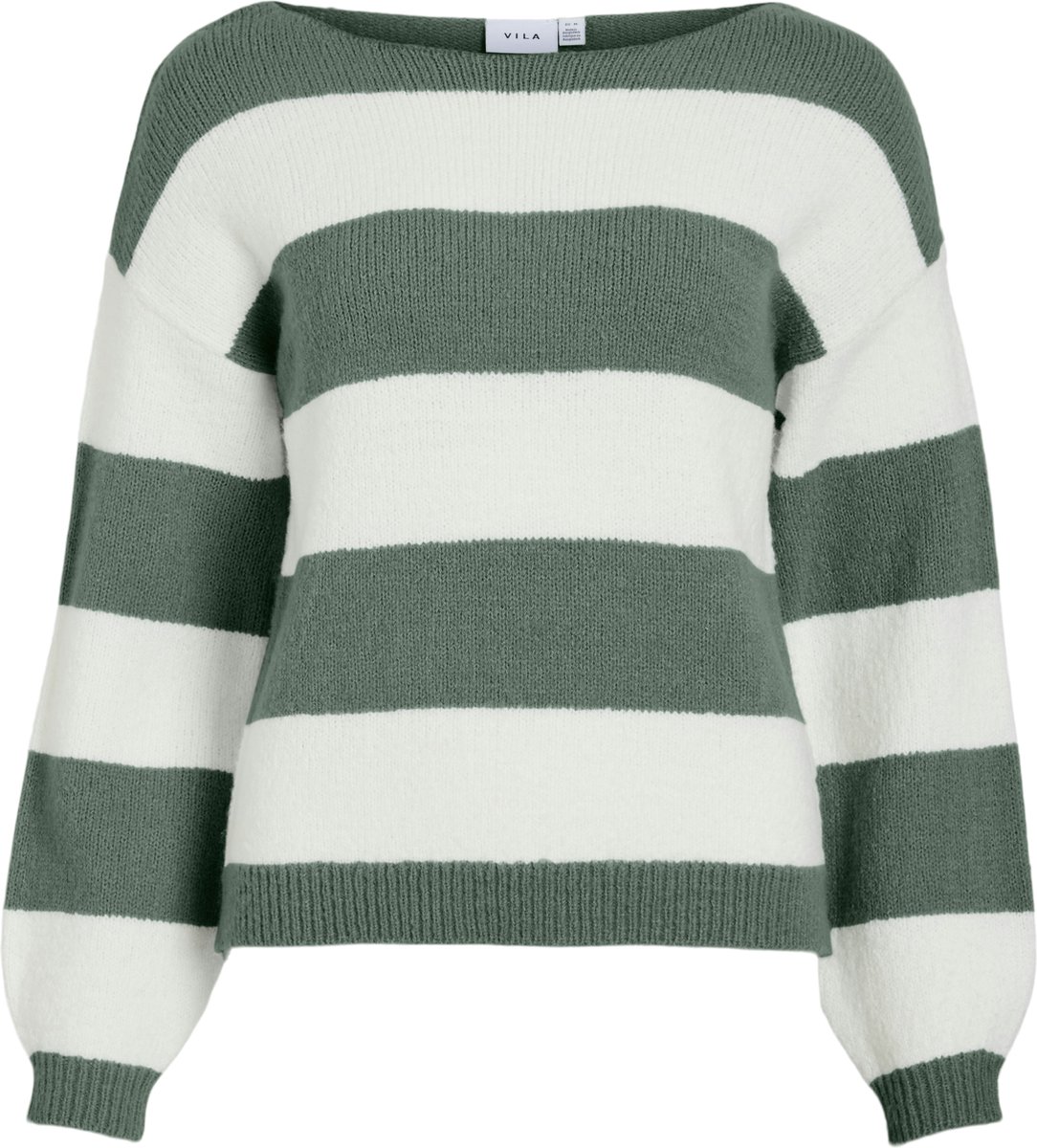 VILA - VIJOLA L/S BOATNECK KNIT PULLOVER/KA - Dames - Gebreide truien