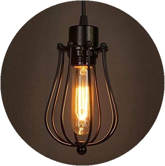 Vintage industriële loft stijl metalen koepel 30cm lampenkap plafond geel messing E27