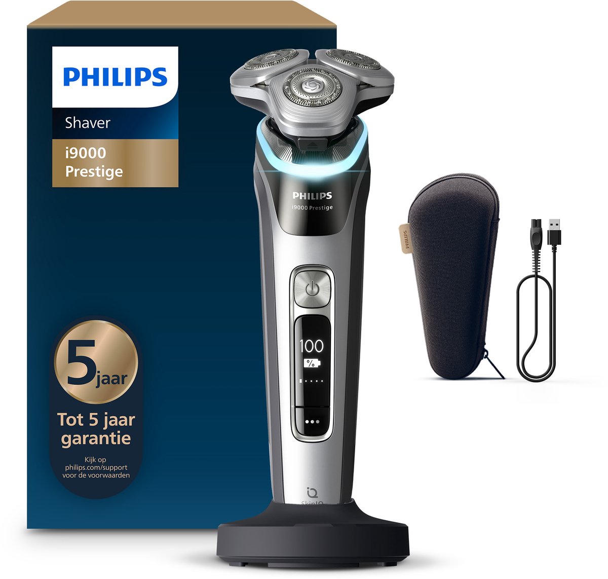 Philips Shaver I9000 Prestige Wet&dry Xp9204/10 Scheerapparaat Zilver