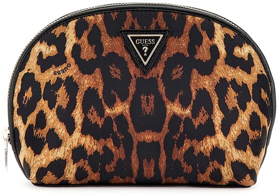 GUESS Sac d'ustensiles Christelle Dome Pouch Black Multi Multicolore