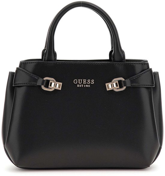 GUESS Sac à épaule bandoulière Sac à main Lorelei Mini Satchel Black Noir