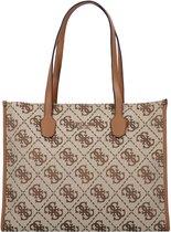 GUESS Sac shopper Silvana Girlfriend Tote Latte Logo Marron clair