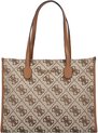 GUESS Sac shopper Silvana Girlfriend Tote Latte Logo Marron clair