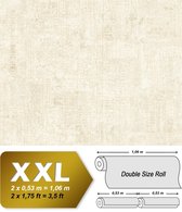Pleister-look behang EDEM 9093-10 vliesbehang hardvinyl warmdruk in reliëf gestempeld in shabby chic stijl glimmend crème wit 10,65 m2