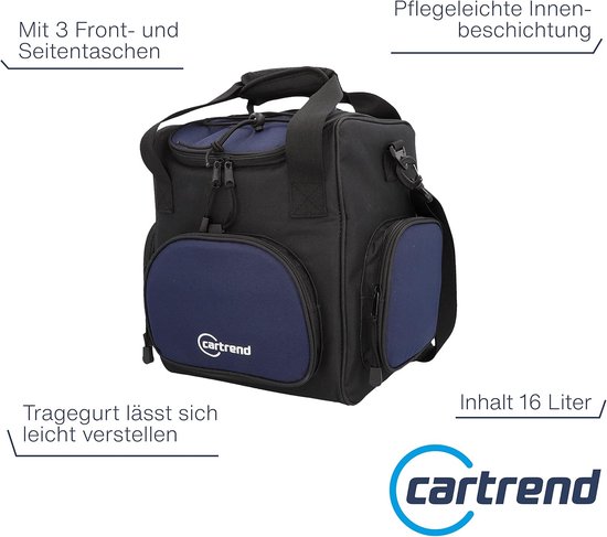 Koeltas 16 liter - 12 V kabel - verstelbare schouderriem van Paramundo — afbeelding 4